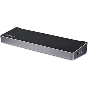 StarTech.com 4K USB C Dock - 60W Power Delivery - Triple Monitor USB C to HDMI DisplayPort Docking Station (DK30CH2DPPD)