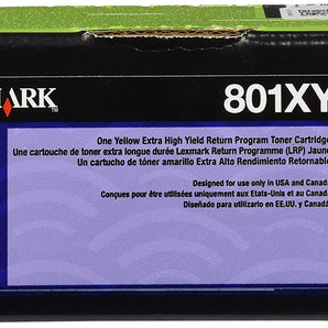 Lexmark 80C1XY0 Laser cartridge 4000pages Yellow toner cartridge