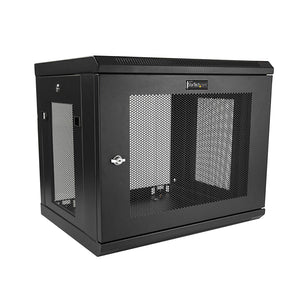 StarTech.com Wall Mount Server Rack Cabinet - 9U Rack - 17" Deep - Network Rack - Server Cabinet - Wall Mount Rack (RK9WALM)