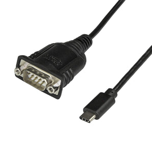 StarTech.com USB C to Serial Adapter RS232 / DB9 Cable Windows/Mac/Linux Compatible Bus Powered USB C Serial Converter (ICUSB232C)