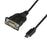 StarTech.com USB C to Serial Adapter RS232 / DB9 Cable Windows/Mac/Linux Compatible Bus Powered USB C Serial Converter (ICUSB232C)