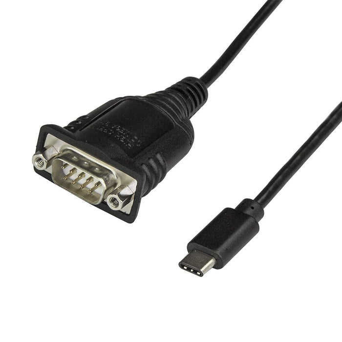 StarTech.com USB C to Serial Adapter RS232 / DB9 Cable Windows/Mac/Linux Compatible Bus Powered USB C Serial Converter (ICUSB232C)