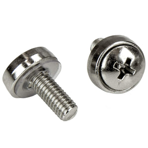 StarTech.com Rack Screws – 20 Pack – Installation Tool – 12 mm M5 Screws – M5 Nuts – Cabinet Mounting Screws and Cage Nuts (CABSCRWM520)