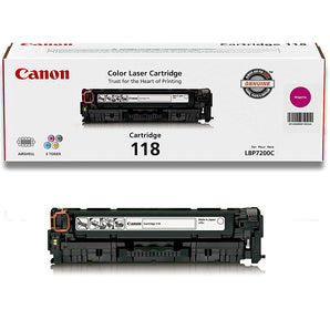 Genuine Canon Toner Cartridge 118, Magenta (2660B001)