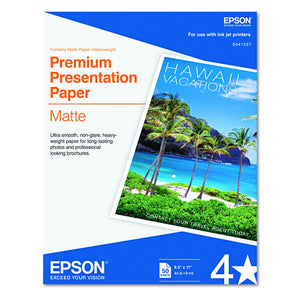 Epson Presentation Paper Matte (8.5x11 Inches, 50 Sheets) (S041257)