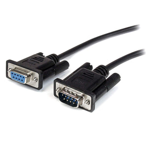 StarTech.com 2m Black Straight Through DB9 RS232 Serial Cable - DB9 RS232 Serial Extension Cable - Male to Female Cable (MXT1002MBK)