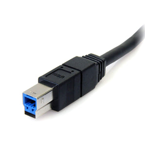 StarTech.com USB3SAB6BK SuperSpeed USB 3.0 Cable A to B, M/M, 6-Feet (Black)