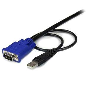 StarTech.com SVECONUS10 Ultra Thin USB VGA 2- Inch-1 KVM Cable
