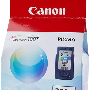 Genuine Canon CL-211XL HIGH Yield Ink Cartridge, Tri-Colour - 2975B001