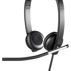 Logitech USB Headset Stereo H650E (Business Product), Corded Double-Ear Headset (981-000518)