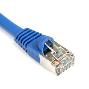 StarTech.com 100 ft. (30.5 m) Cat5e Ethernet Cable - Patch Cable - Shielded - Blue - Ethernet Network Cable - (S45PATCH100B)