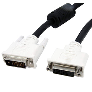 StarTech.com DVI Extension Cable - 10 ft - Dual Link - Male to Female Cable - 2560x1600 - DVI-D Cable - Computer Monitor Cable - DVI Cord (DVIDDMF10)