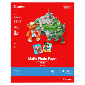 Canon MP-101 8.5-Inch x 11-Inch Matte Photo Paper (50 Sheets/Package) - 7981A004