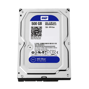 Western Digital Blue 500GB Desktop Hard Disk Drive - 7200 RPM Class SATA 6Gb/s 32MB Cache 3.5" - WD5000AZLX