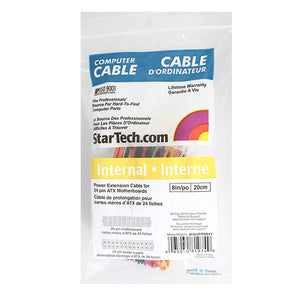 StarTech 8-Inch 24 Pin ATX 2.01 Power Extension Cable (ATX24POWEXT)
