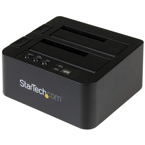 StarTech.com Hard Drive Duplicator Dock - USB 3.1 (10Gbps) Standalone Hard Drive Cloner for 2.5" & 3.5" SATA SSD/HDD Drives (SDOCK2U313R)