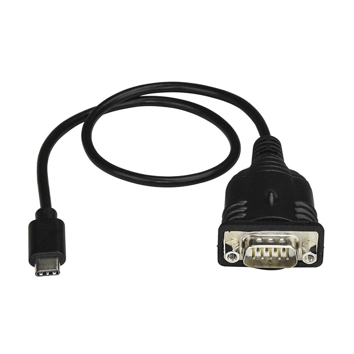 StarTech.com USB C to Serial Adapter RS232 / DB9 Cable Windows/Mac/Linux Compatible Bus Powered USB C Serial Converter (ICUSB232C)
