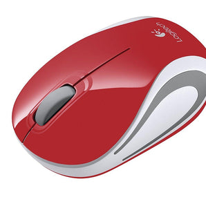 Logitech M187 RF Wireless Optical 1000DPI Ambidextrous Red mice (910-002727) - V&L Canada