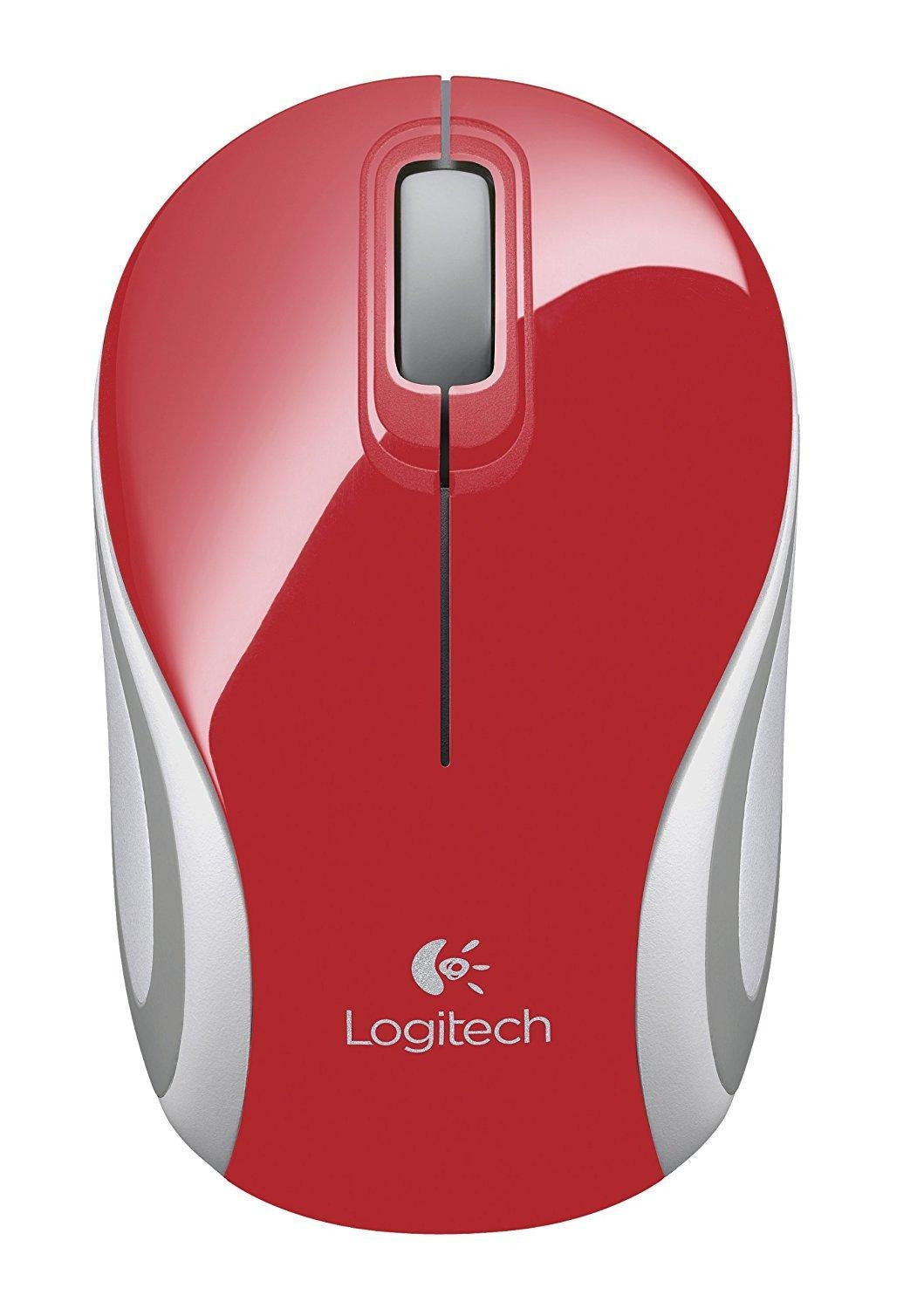 Logitech M187 RF Wireless Optical 1000DPI Ambidextrous Red mice (910-002727) - V&L Canada