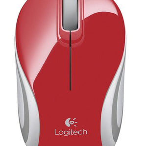 Logitech M187 RF Wireless Optical 1000DPI Ambidextrous Red mice (910-002727) - V&L Canada