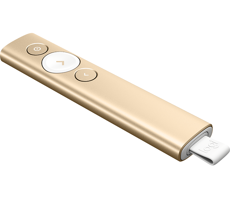 Logitech Spotlight Bluetooth Gold wireless presenter (910-004860) - V&L Canada
