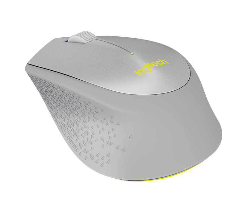 Logitech M330 Silent Plus RF Wireless Optical 1000DPI Right-hand Grey,Yellow mice (910-004908) - V&L Canada