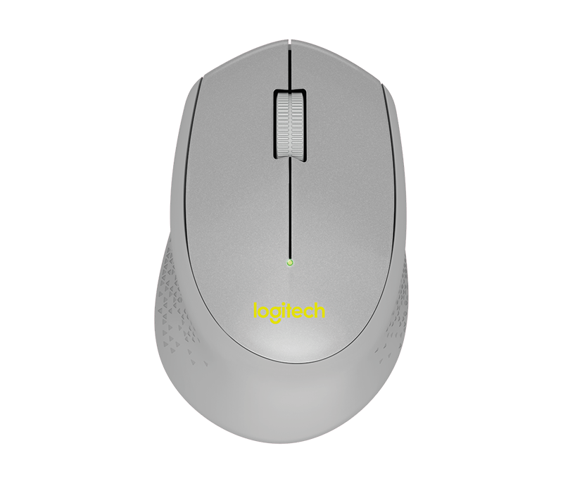 Logitech M330 Silent Plus RF Wireless Optical 1000DPI Right-hand Grey,Yellow mice (910-004908) - V&L Canada