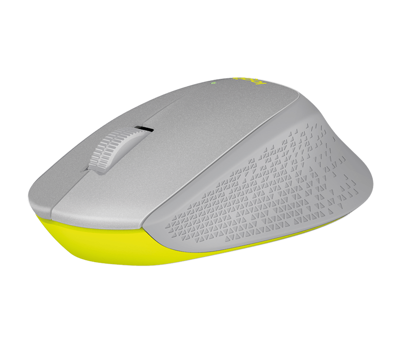 Logitech M330 Silent Plus RF Wireless Optical 1000DPI Right-hand Grey,Yellow mice (910-004908) - V&L Canada