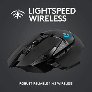 Logitech G G502 LIGHTSPEED mouse Right-hand RF Wireless Optical 16000 DPI (910-005565)