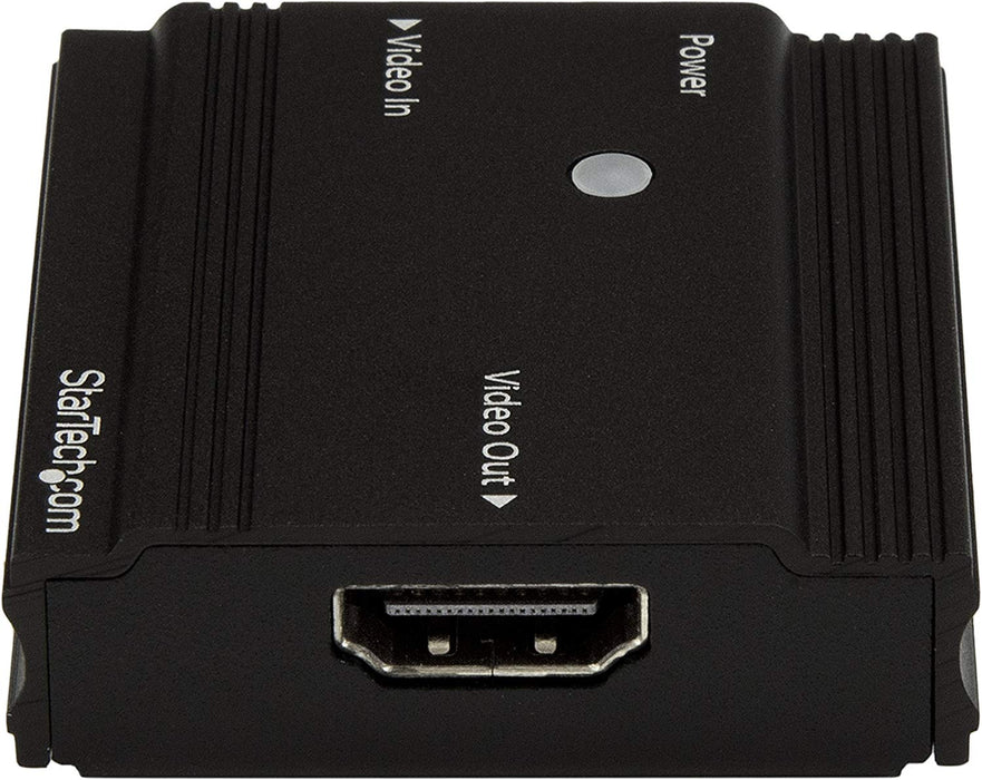 StarTech.com 115 ft. (35 m) 4K HDMI Extender - HDMI Extender - Up to 4K60 - Amplifier/Booster - HDMI to HDMI Booster (HDBOOST4K)