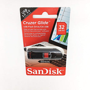 Cruzer Glide - Usb Flash Drive - 32 Gb - Flash Memory (SDCZ60-032G-B35S)