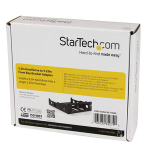 Startech.Com BRACKETFDBK 3.5 Inch Hard Drive to 5.25 Inch Front Bay Bracket Adapter
