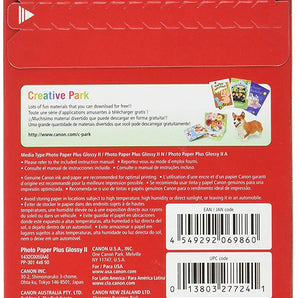 Canon PP-301 4-Inch x 6-Inch Photo Paper Plus Glossy (50 Sheets/Package) (1432C005)