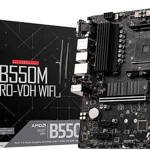 MSI B550M PRO-VDH WIFI - motherboard - micro ATX - Socket AM4 - AMD B550  (B550MPVDHWIFI)