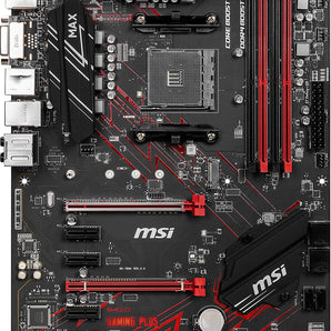 MSI Performance Gaming AMD Ryzen 2ND and 3rd Gen AM4 M.2 USB 3 DDR4 DVI HDMI Crossfire ATX Motherboard (B450 Gaming Plus Max)