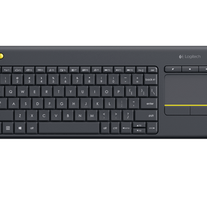 Logitech Keyboard 920-007119 Wireless Touch Keyboard K400 Plus HTPC Keyboard for PC connected TVs Retail