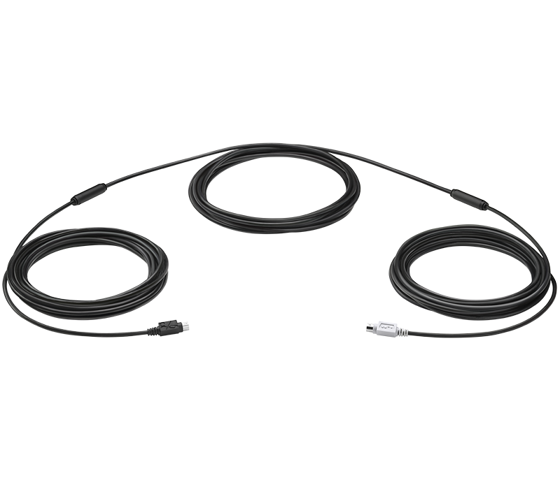 Logitech 939-001490 15m 6-p Mini-DIN 6-p Mini-DIN Black PS/2 cable