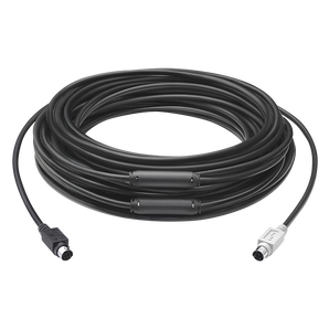 Logitech 939-001490 15m 6-p Mini-DIN 6-p Mini-DIN Black PS/2 cable