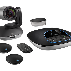Logitech Group Video Conference Bundle with Expansion Mics, HD 1080p Camera, Speakerphone
