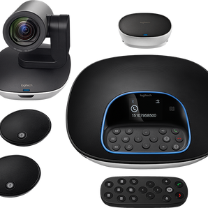 Logitech Group Video Conference Bundle with Expansion Mics, HD 1080p Camera, Speakerphone