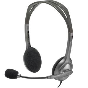 Logitech H111 Binaural Head-band Grey Stereo headset (981-000612)