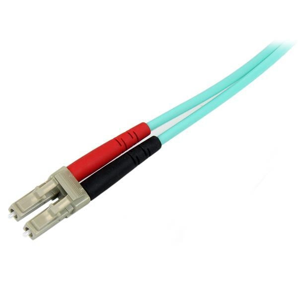 StarTech.com Fiber Optic Cable - 10 Gb Aqua - Multimode Duplex 50/125 - LSZH - LC/LC - 1 m A50FBLCLC1 - V&L Canada