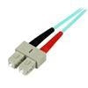 StarTech Fiber Optic Cable - 10 Gb Aqua - Multimode Duplex 50/125 - LSZH - LC/SC - 1 m (A50FBLCSC1) - V&L Canada