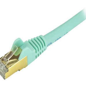 StarTech Cable C6ASPAT10AQ Cat6a Ethernet Patch Cable Shielded (STP) 10ft Aqua Retail - V&L Canada