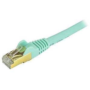 StarTech.com Cat6a Ethernet Patch Cable - Shielded (STP) - 15 ft., Aqua C6ASPAT15AQ - V&L Canada