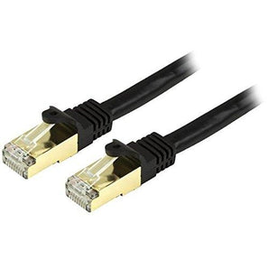 StarTech.com Cat6a Ethernet Patch Cable - Shielded (STP) - 15 ft., Black C6ASPAT15BK - V&L Canada