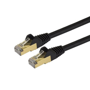 StarTech Cat6a Patch Cable - Shielded (STP) - 25 ft., Black (C6ASPAT25BK) - V&L Canada