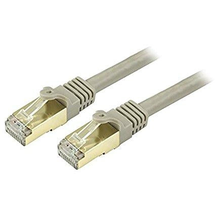 StarTech.com Cat6a Ethernet Patch Cable - Shielded (STP) - 35 ft., Gray C6ASPAT35GR - V&L Canada