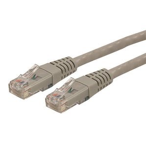 StarTech.com 50 ft Cat 6 Gray Molded RJ45 UTP Gigabit Cat6 Patch Cable - 50ft Patch Cord C6PATCH50GR - V&L Canada