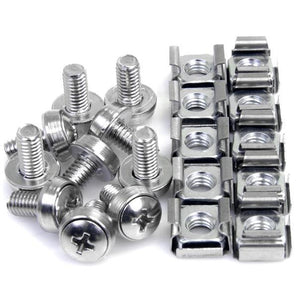 StarTech.com 50 Pkg M6 Mounting Screws and Cage Nuts for Server Rack Cabinet CABSCREWM6 - V&L Canada